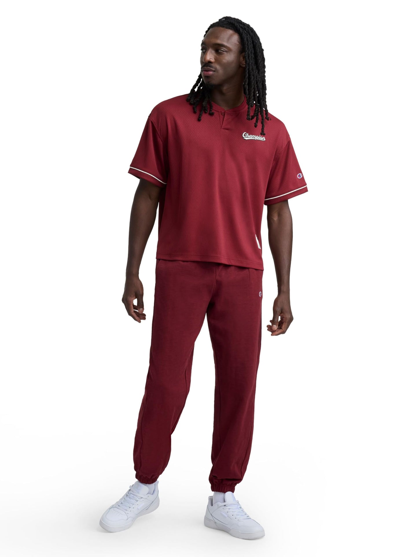 Champion Men's Modern Retro 100% Washed Cotton Pants, Loose Fit