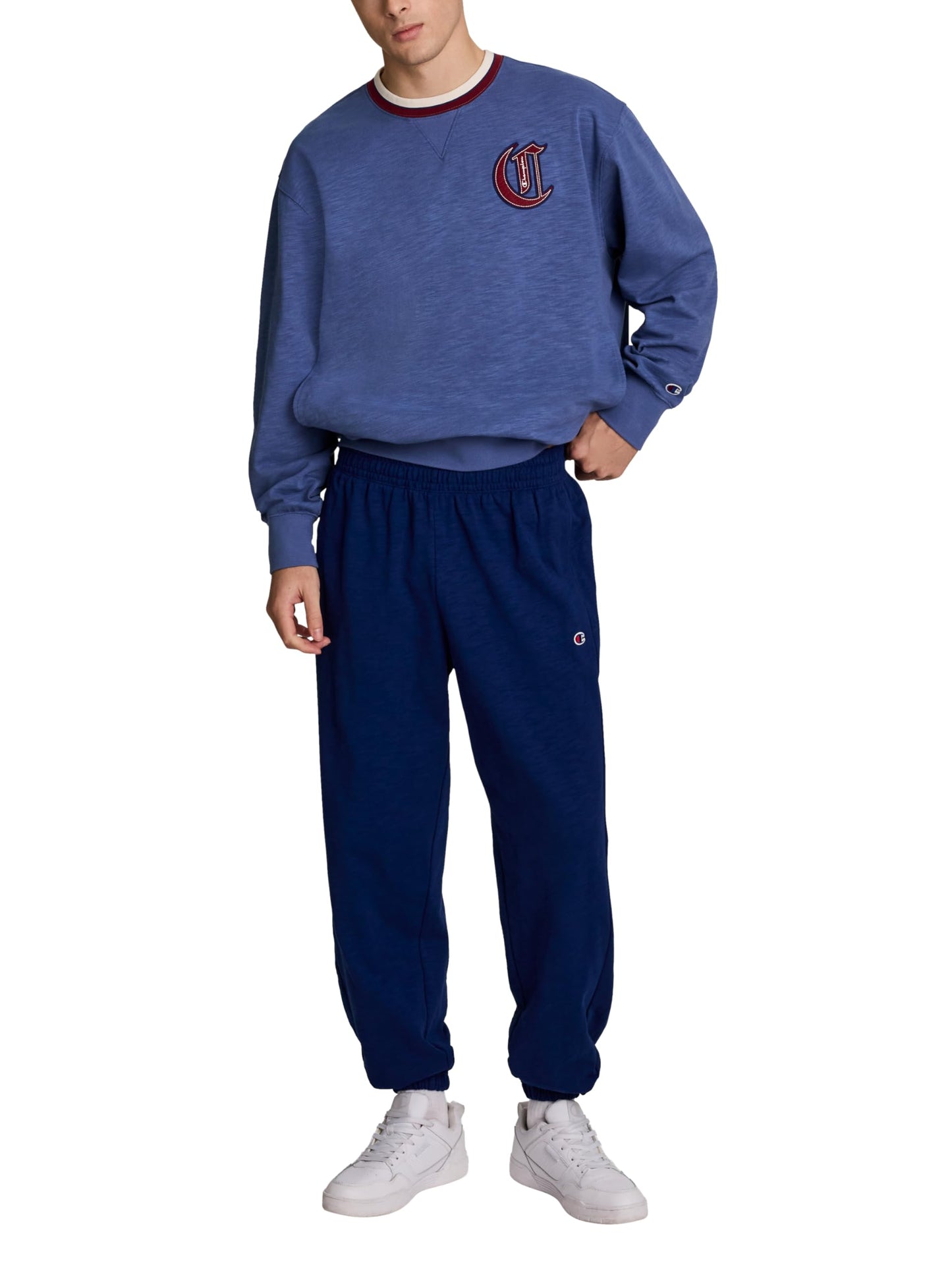 Champion Men's Modern Retro 100% Washed Cotton Pants, Loose Fit