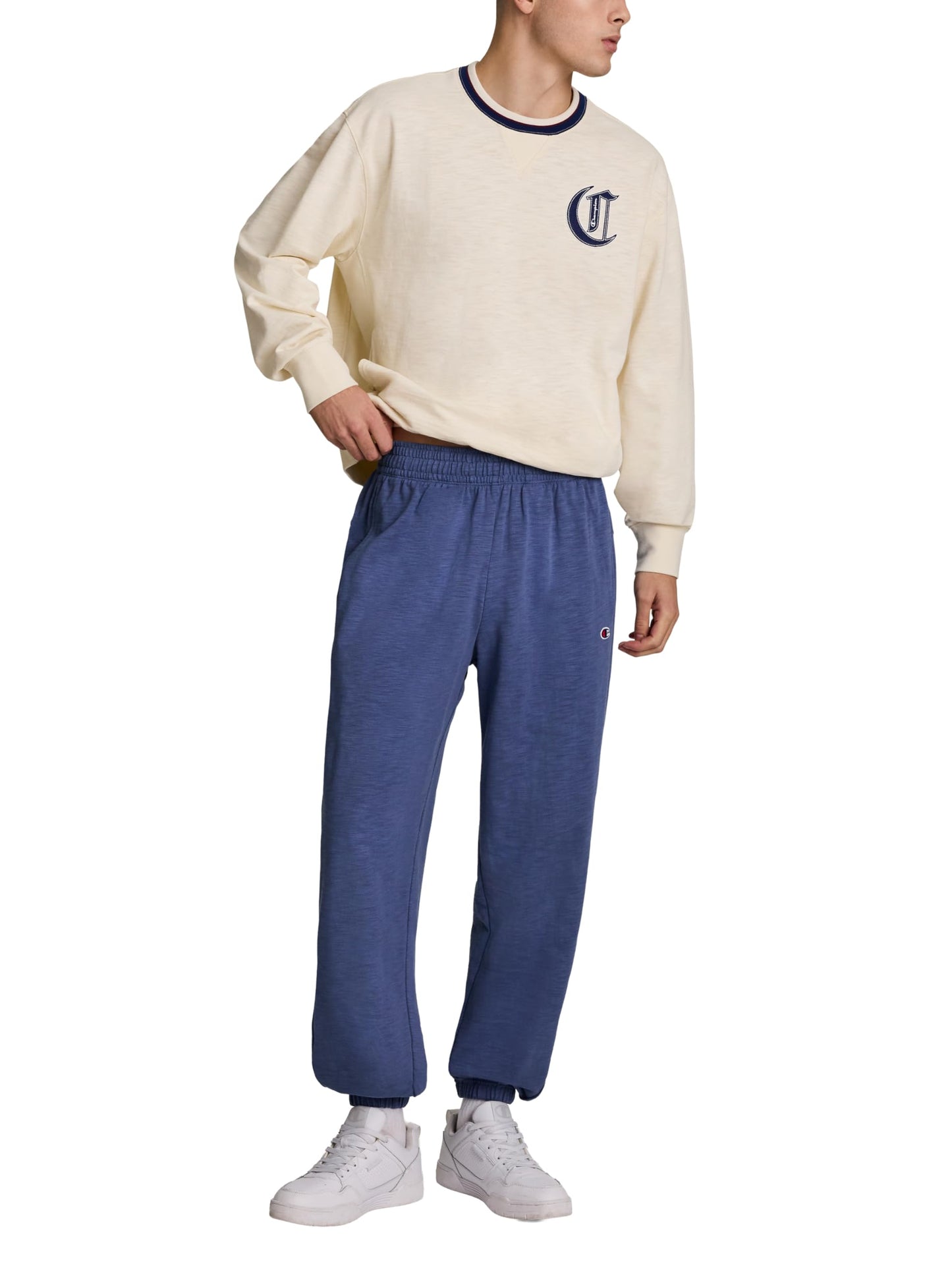 Champion Men's Modern Retro 100% Washed Cotton Pants, Loose Fit