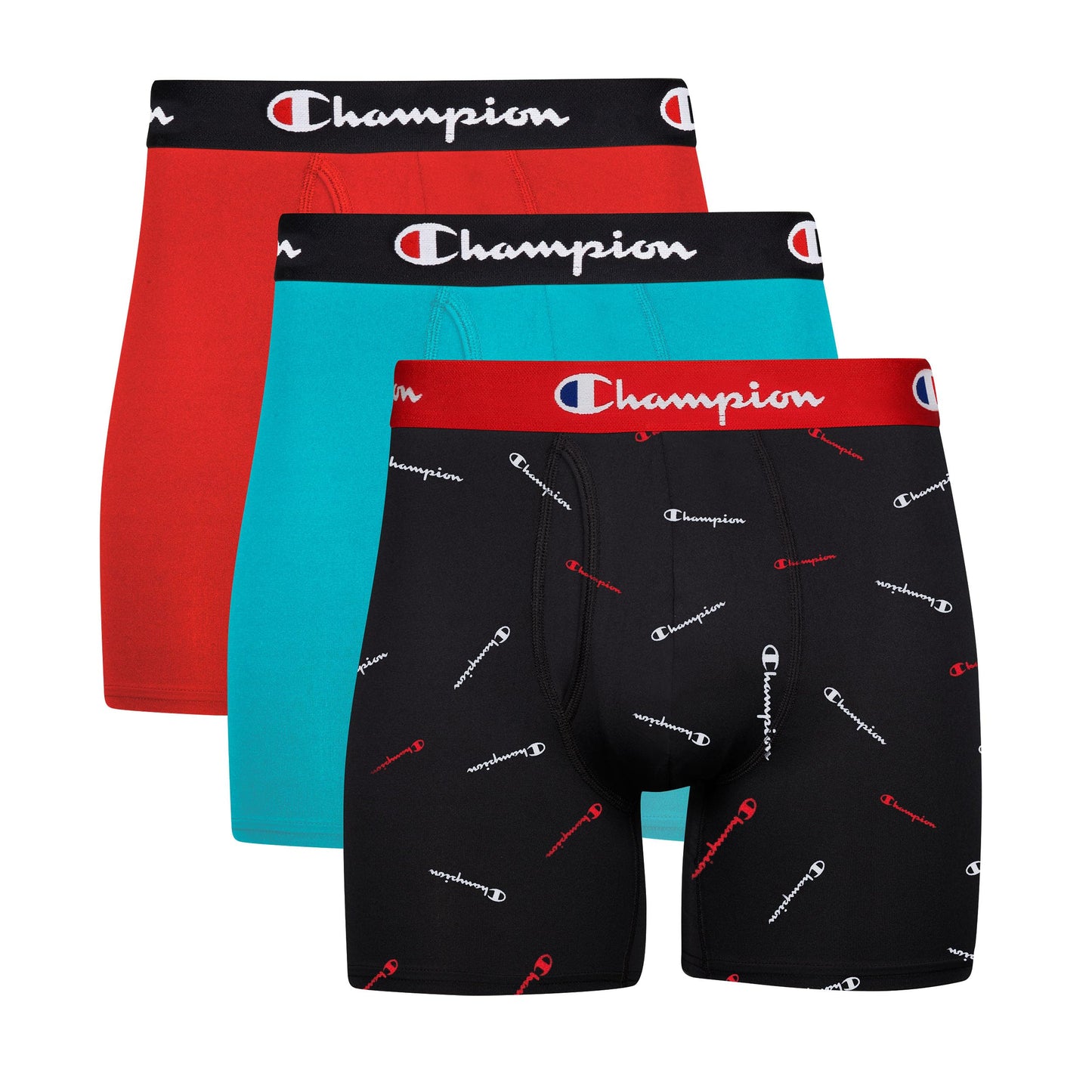 Champion Men's Everyday Active Lightweight Stretch Variety Boxer Briefs - 3 Pack